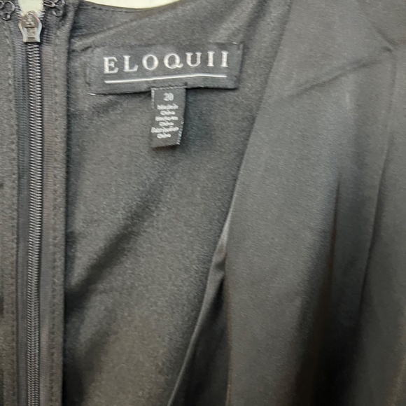 Eloquii Satin Draped Mini Dress - Size 20 - New With Tags - Picture 4 of 5